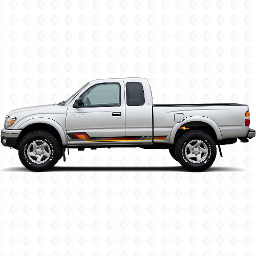 Vintage Style Side Stripes Vinyl Decal for Toyota Tacoma 1995-2004