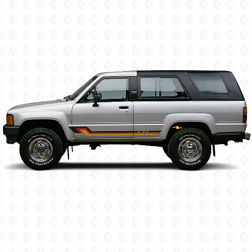 Vintage Style Side Stripes Vinyl Decal for Toyota 4Runner 1984-1989
