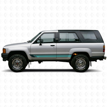 Vintage Straight Stripes Side Vinyl Decal for Toyota 4Runner 1984-1989_2