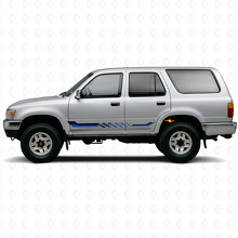 Checkered Flag Side Stripes Vinyl Decal for Toyota 4Runner 1989-1995_2