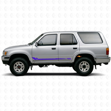 Honeycomb Stripes Side Vinyl Decal for Toyota 4Runner 1989-1995_2