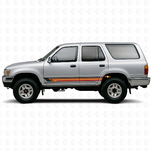 Vintage Straight Stripes Side Vinyl Decal for Toyota 4Runner 1989-1995_1