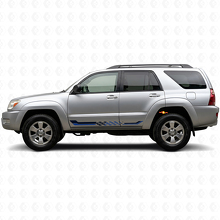Checkered Flag Side Stripes Vinyl Decal for Toyota 4Runner 2002-2009_2