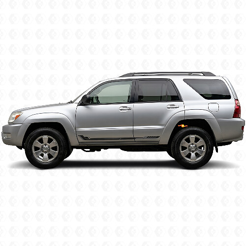Racing Style Side Stripes Vinyl Decal for Toyota 4Runner 2002-2009_1