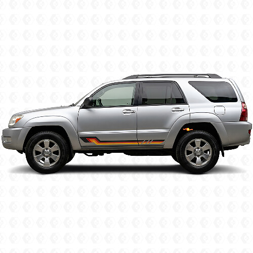 Vintage Style Side Stripes Vinyl Decal for Toyota 4Runner 2002-2009_1