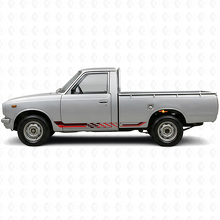 Checkered Flag Side Stripes Vinyl Decal for Toyota Hilux 1968-1972_3
