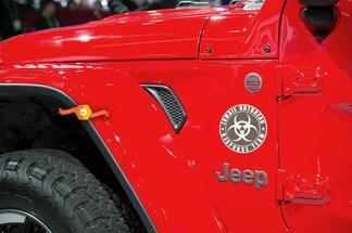 Jeep Rubicon Wrangler Zombie Outbreak Response Team Wrangler Decal#11