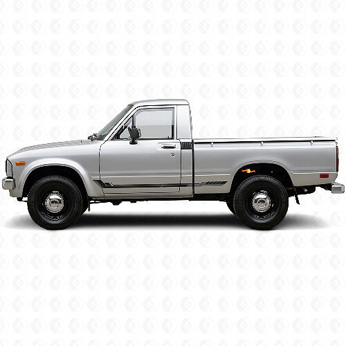 Racing Style Side Stripes Vinyl Decal for Toyota Hilux 1978-1983