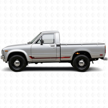 Racing Style Side Stripes Vinyl Decal for Toyota Hilux 1978-1983_3