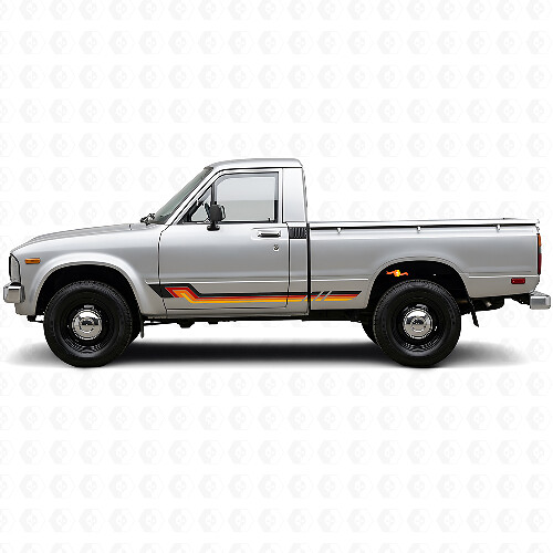 Vintage Style Side Stripes Vinyl Decal for Toyota Hilux 1978-1983_1