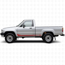 Honeycomb Stripes Side Vinyl Decal for Toyota Hilux 1983-1988_3