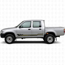 Curved Stripes Rocker Panel Vinyl Decal for Toyota Hilux 1988-1997_2