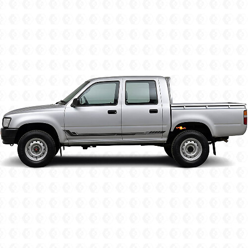 Racing Style Side Stripes Vinyl Decal for Toyota Hilux 1988-1997_1
