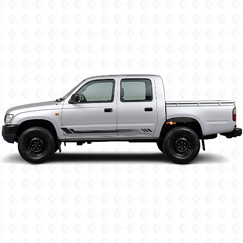 Honeycomb Stripes Side Vinyl Decal for Toyota Hilux 1997-2004_1