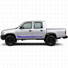 Honeycomb Stripes Side Vinyl Decal for Toyota Hilux 1997-2004_2