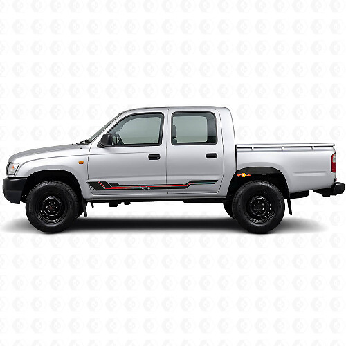 Curved Stripes Rocker Panel Vinyl Decal for Toyota Hilux 1997-2004
