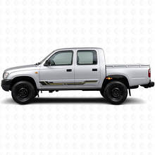 Curved Stripes Rocker Panel Vinyl Decal for Toyota Hilux 1997-2004_2