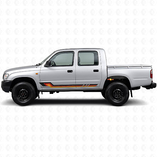 Vintage Style Side Stripes Vinyl Decal for Toyota Hilux 1997-2004