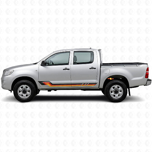 Vintage Style Side Stripes Vinyl Decal for Toyota Hilux 2004-2015