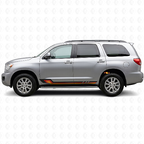Vintage Style Side Stripes Vinyl Decal for Toyota Sequoia 2007-2022_1