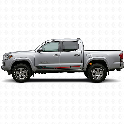 Curved Stripes Rocker Panel Vinyl Decal for Toyota Tacoma 2015-2023_1