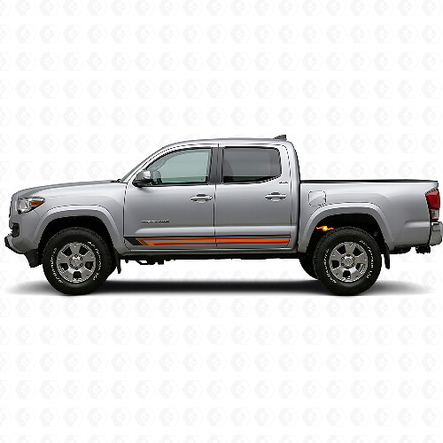 Vintage Straight Stripes Side Vinyl Decal for Toyota Tacoma 2015-2023_1