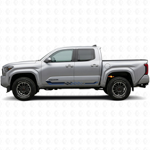Checkered Flag Side Stripes Vinyl Decal for Toyota Tacoma 2023+_2