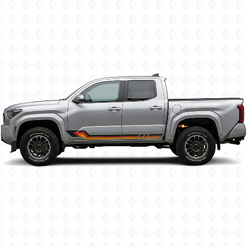 Vintage Style Side Stripes Vinyl Decal for Toyota Tacoma 2023+_1