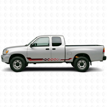 Checkered Flag Side Stripes Vinyl Decal for Toyota Tundra 1999-2006_3