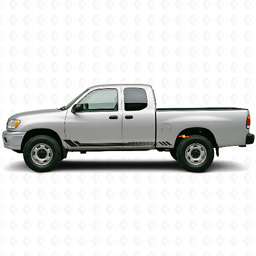 Honeycomb Stripes Side Vinyl Decal for Toyota Tundra 1999-2006_1