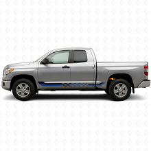 Checkered Flag Side Stripes Vinyl Decal for Toyota Tundra 2007-2021_2
