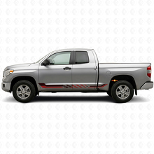 Checkered Flag Side Stripes Vinyl Decal for Toyota Tundra 2007-2021_3