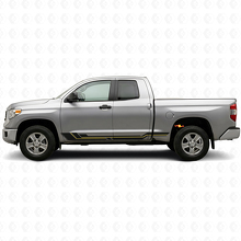 Curved Stripes Rocker Panel Vinyl Decal for Toyota Tundra 2007-2021_2