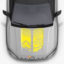 Mountain Style Hood Stripes Vinyl Decal for Jeep Compass 2026_2