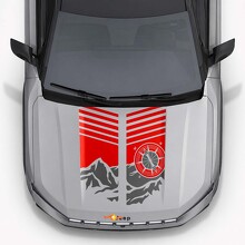 Mountain Style Hood Stripes Vinyl Decal for Jeep Compass 2026_5