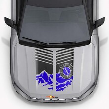 Mountain Style Hood Stripes Vinyl Decal for Jeep Compass 2026_6
