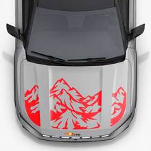 Mountain Style Bonnet Triple Stripes Vinyl Decal for Jeep Compass 2026 2