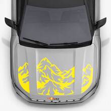 Mountain Style Bonnet Triple Stripes Vinyl Decal for Jeep Compass 2026 3