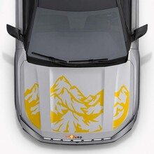 Mountain Style Hood Triple Stripes Vinyl Decal for Jeep Compass 2026_5