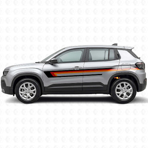 Triple Stripes Door Side Vinyl Decal for Jeep Avenger 2023+_1