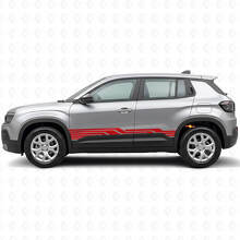 Intertwined Stripes Side Vinyl Decal for Jeep Avenger 2023+_3