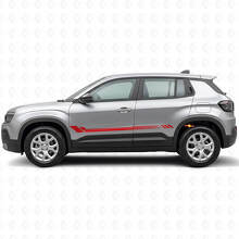 Honeycomb Stripes Side Vinyl Decal for Jeep Avenger 2023+_3