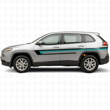 Triple Stripes Door Side Vinyl Decal for Jeep Cherokee KL 2013-2023_2