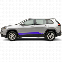 Curved Stripes Side Vinyl Decal Kit for Jeep Cherokee KL 2013-2023_2