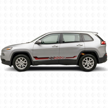 Checkered Flag Side Stripes Vinyl Decal for Jeep Cherokee KL 2013-2023_3