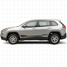 Curved Stripes Rocker Panel Vinyl Decal for Jeep Cherokee KL 2013-2023_2