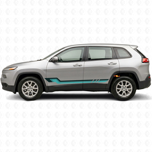 Vintage Style Side Stripes Vinyl Decal for Jeep Cherokee KL 2013-2023_2