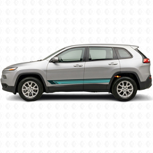 Vintage Straight Stripes Side Vinyl Decal for Jeep Cherokee KL 2013-2023_2