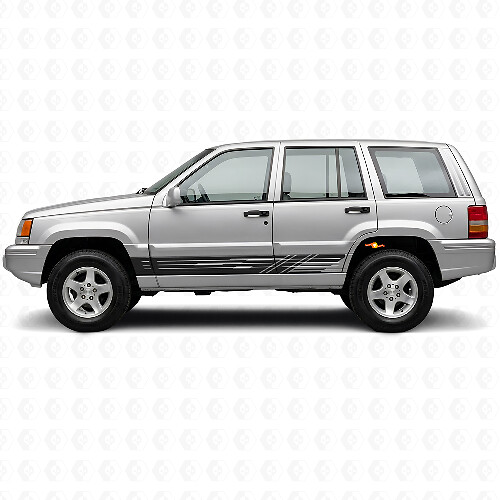 Decorated Side Stripes Vinyl Decal Kit for Jeep Grand Cherokee 1993-1998