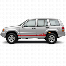 Mountains Thin Stripes Side Vinyl Decal for Jeep Grand Cherokee 1993-1998_3
